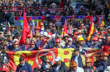 Der Organisationsgrad der Arbeiterschaft in Bolivien ist hoch
