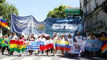 Tausende Menschen demonstrierten am Dienstag in Buenos Aires für die Integration Lateinamerikas