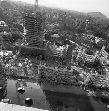 Gigantisches Werk: Baustelle des Unctad III-Gebäudes 1971