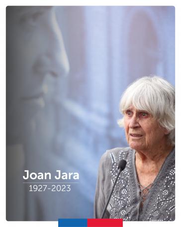 Mit diesem Bild erinnert Chiles Regierung an Joan Jara