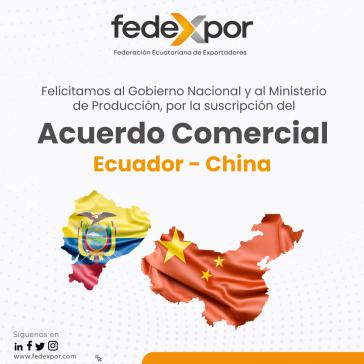 Die Exportwirtschaft von Ecuador gratuliert der Regierung zum Handelsabkommen mit China