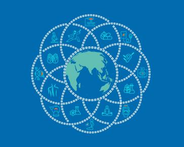 Logo des ersten Weltgipfels zur Traditionellen Medizin der WHO in Indien am 17. und 18. August