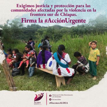 "Urgent Action" für die vor der Gewalt Geflüchteten in Chiapas