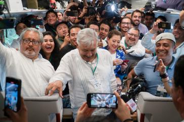 Am 15. Dezember weihte López Obrador die erste Teilstrecke des Tren Maya in Mexiko ein