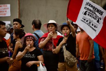 "Rattennest - Dieser Kongress vertritt mich nicht": Die Protestierenden fordern die Schließung des Parlaments und Neuwahlen