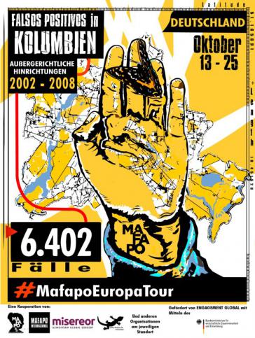 Flyer zu den Mafapo-Veranstaltungen in Deutschland
