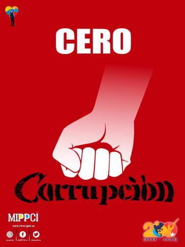 "Null Korruption": Grafik zur Anti-Korruptionskampagne der Regierung