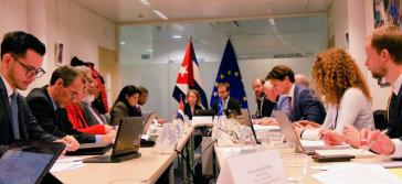 Treffen zwischen Repräsentanten Kubas und der EU in Brüssel