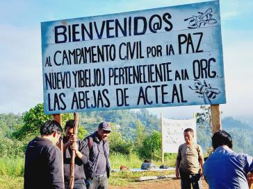 Eingang zum Friedenscamp der "Abejas de Acteal"