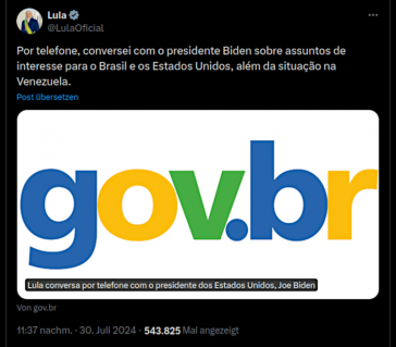 Großes Interesse in den sozialen Netzwerken an Lulas Telefonat mit Biden wegen Venezuela
