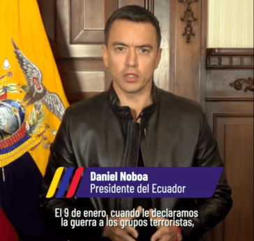 Präsident Noboa bleibt unbeirrt bei der Militarisierung der Kriminalitätsbekämpfung in Ecuador