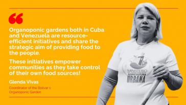 Glenda Vivas koordiniert im Garten Bolívar 1 ein Team von 19 Personen