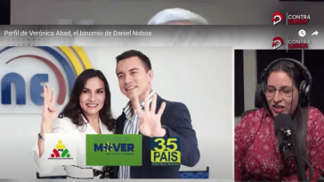 Zu den letzten Wahlen in Ecuador als Duo angetreten: Veronica Abad und Daniel Noboa