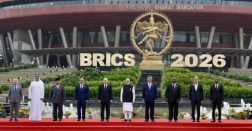 Die Teilnehmer des BRICS-Gipfels beim Gruppenfoto
