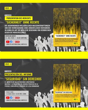 "Sicherheit" ohne Rechte - Amnesty International stellte seinen Bericht zu El Salvador vor