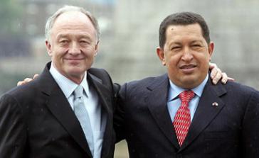 Gemeinsame Ziele: Londons abgewählter Bürgermeister Ken Livingstone und Venezuelas Präsident Hugo Chávez Ende einer Sozialpartnerschaft