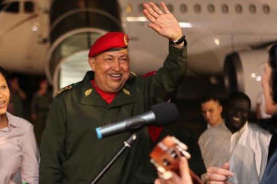 Chávez bei Abreise zur weiteren Behandlung in Kuba