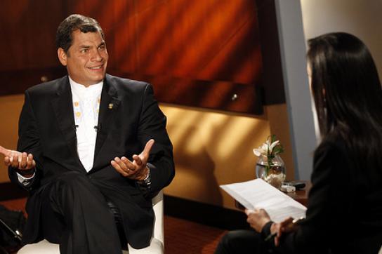 Rafael Correa im Interview