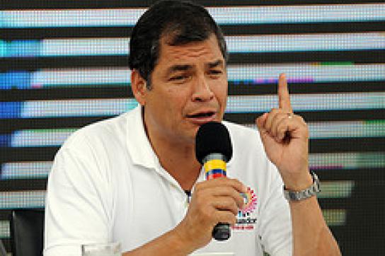 Im Konflikt mit Medienkonzernen: Rafael Correa