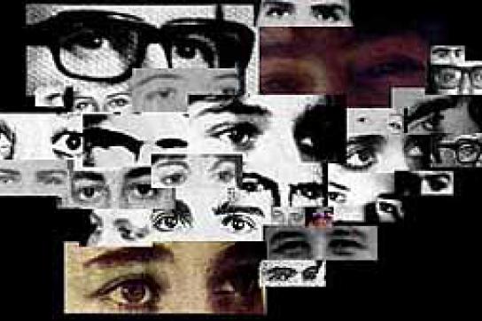 Collage aus Bildern verschwundener Menschen in Kolumbien