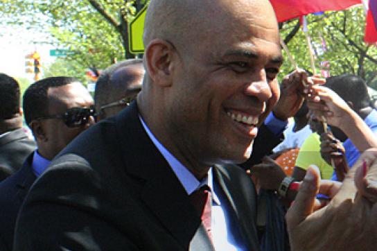 Michel Martelly in Wahlkampagne
