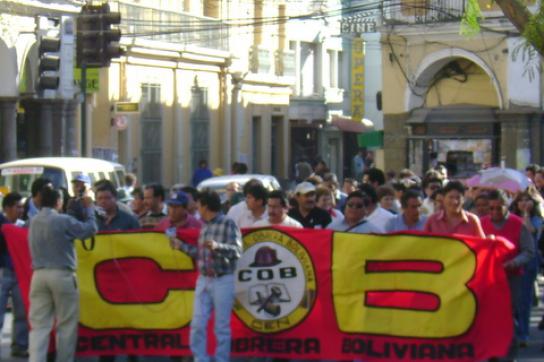 Proteste des Verbandes COB