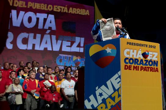 Hugo Chávez im Bundesstaat Falcón