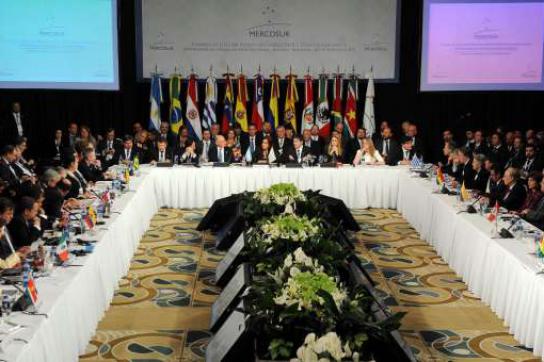 Treffen der Außen- und Wirtschaftsminister der Mercosur-Länder am Donnerstagabend in Brasília