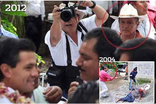 Enrique Peña Nieto feiert mit Schlägern