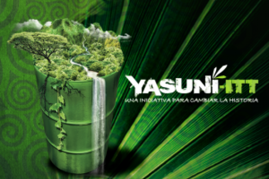Noch nicht gescheitert: Werbung für die Yasuní-ITT-Initiative Ecuadors