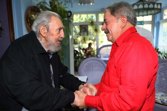 Fidel Castro und Lula da Silva