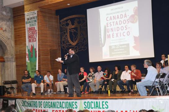 Vertreter sozialer Organisationen in Mexiko-Stadt