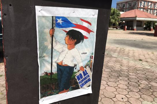 Plakat der Boykott-Kampagne gegen die Volksbefragung in Puerto Rico