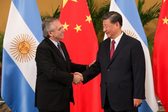 Alberto Fernández trifft Xi Jinping