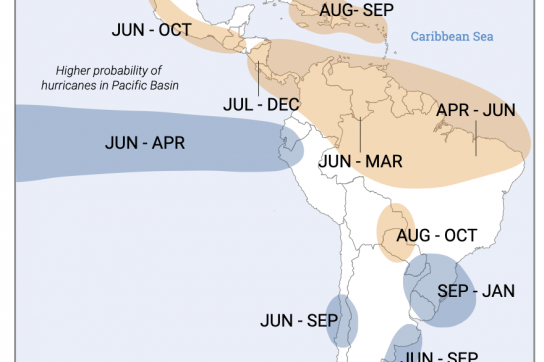 Die Vereinten Nationen rechnen in Lateinamerika und der Karibik je nach Region mit gegensätzlichen Folgen des El-Niño-Phänomens.