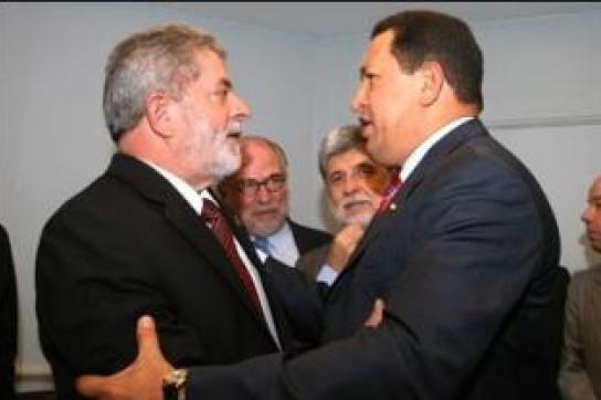 Gemeinsam auf Sendung: Ortega zu Gast bei Chávez Einer für alle, alle für einen